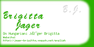 brigitta jager business card